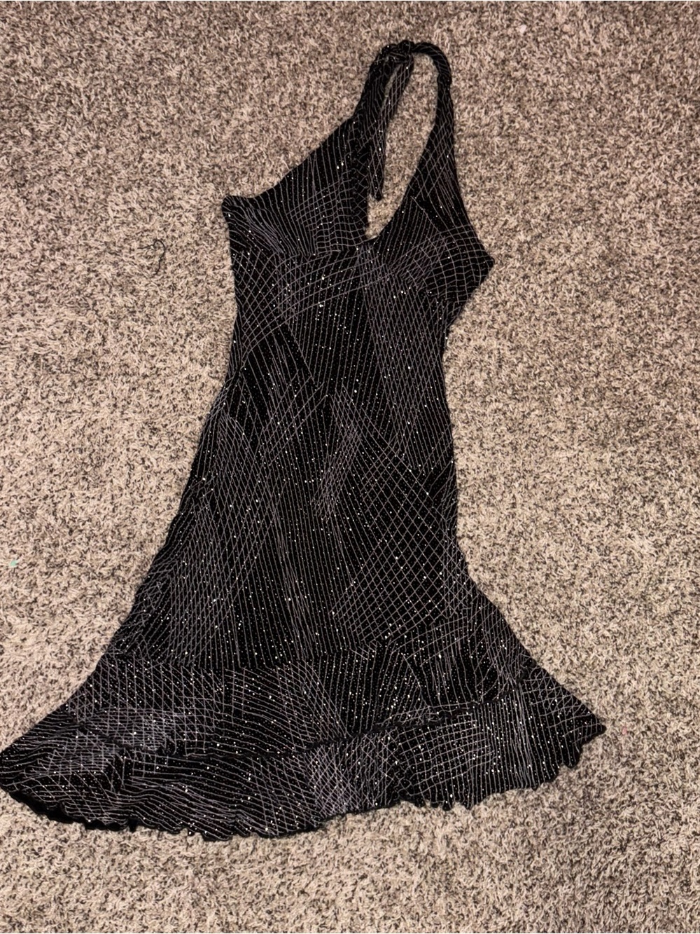 Vintage Y2K Luly K Dress Womens Small Halter Dress Size Small